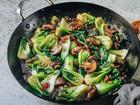 Mushroom and Bok Choy Stir Fry-Prepared Appetizers & Side Dishes-The Oriental Saga-The Flavour Saga