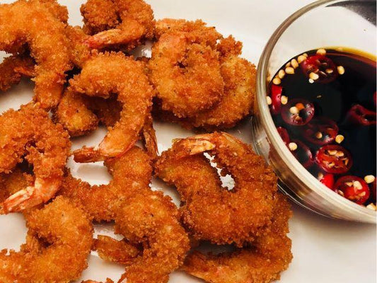 Golden Fried Prawns