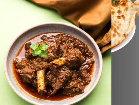 Mutton Mania Naan-tastic (Mutton Korma with choice of 2 Naans)-Prepared Appetizers & Side Dishes-Fusion Flavour Foods-The Flavour Saga