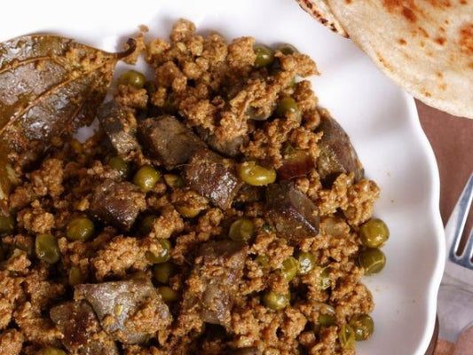 Mutton Keema Komedy Extravaganza (Mutton Keema with choice of 2 Naans)-Prepared Appetizers & Side Dishes-Fusion Flavour Foods-The Flavour Saga