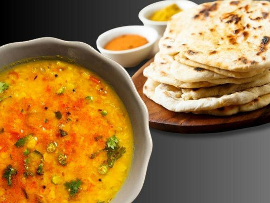 Tadka Twist Naan Treat: Dal Tadka + 2 Naans-Prepared Appetizers & Side Dishes-Fusion Flavour Foods-The Flavour Saga