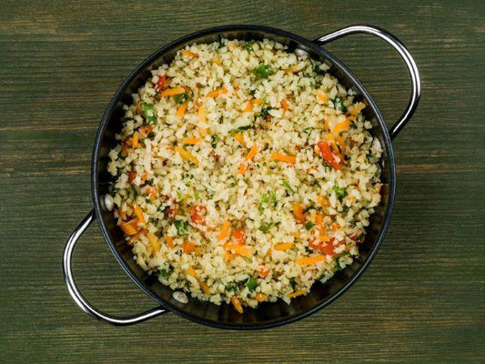 Burnt Garlic Mushroom Fried Rice