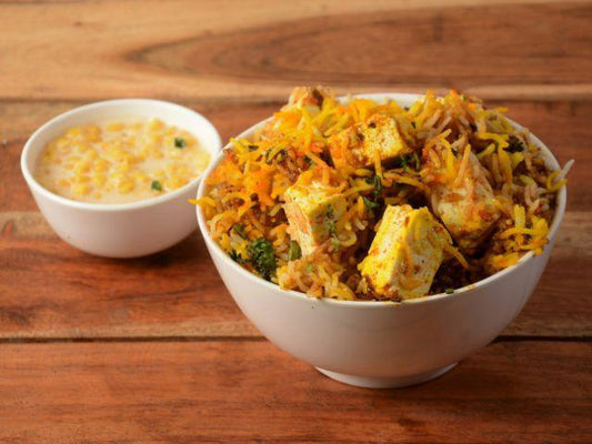 Hyderabadi Paneer Dum Biryani