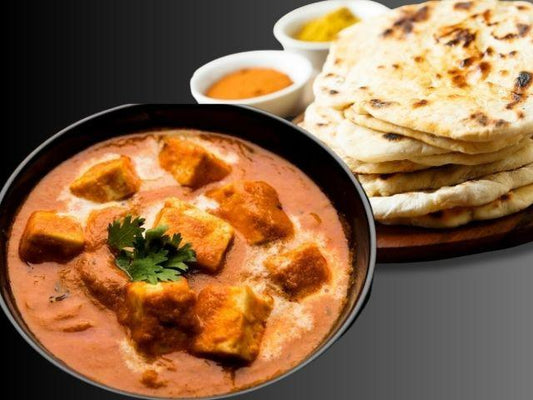 Paneer Makh-Naan-i Madness: Paneer Makhani + 2 Naans-Prepared Appetizers & Side Dishes-Fusion Flavour Foods-The Flavour Saga