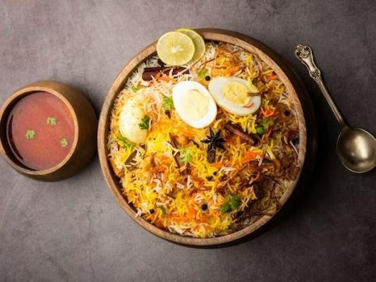 Hyderabadi Egg Dum Biryani