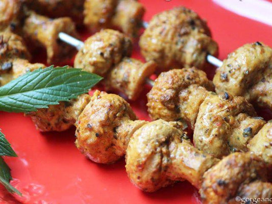 Achari Mushroom  Tikka